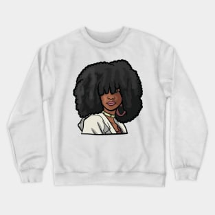 Sophisticated Black Woman Crewneck Sweatshirt